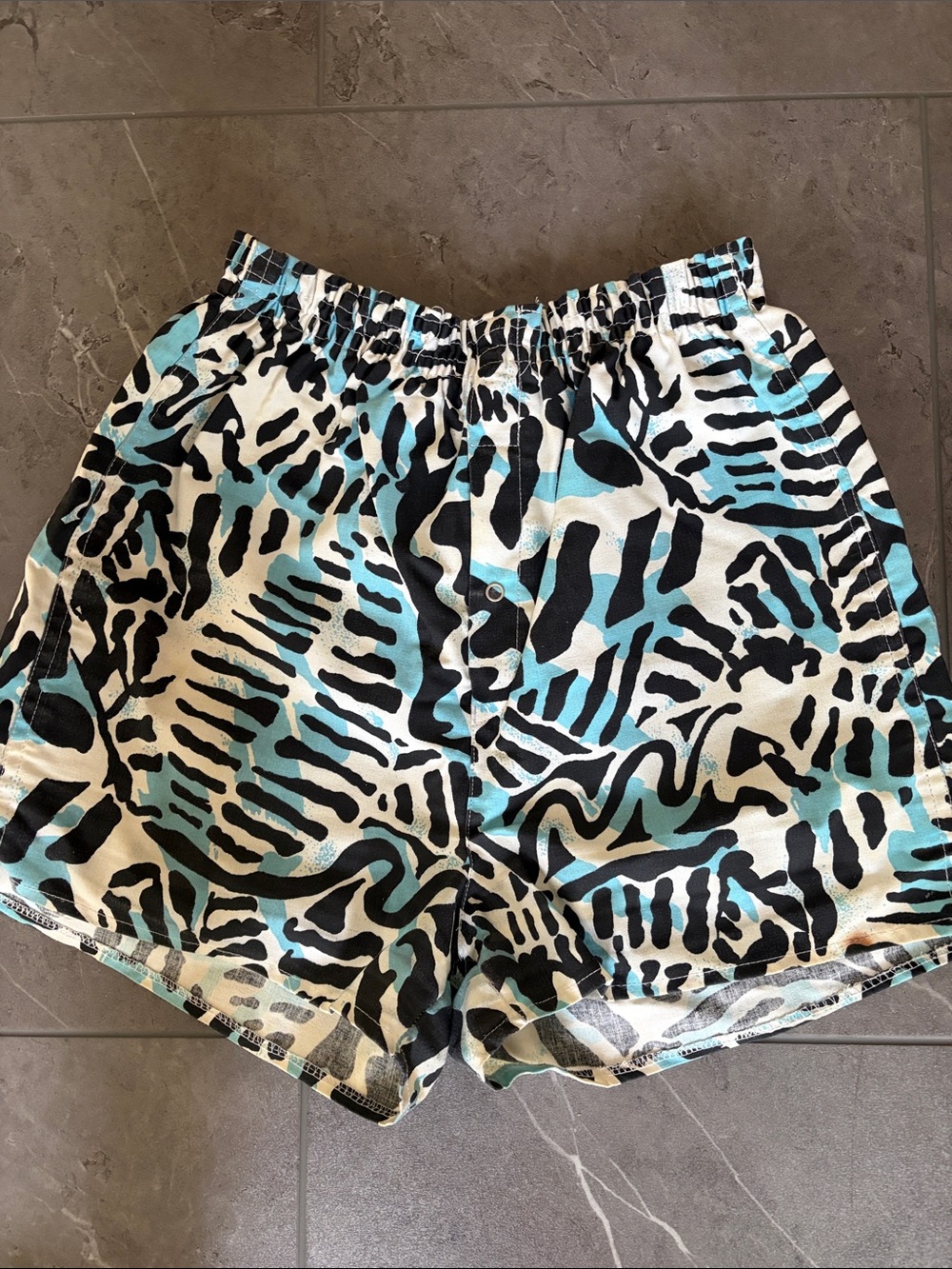 Contemporary Print Cotton Shorts